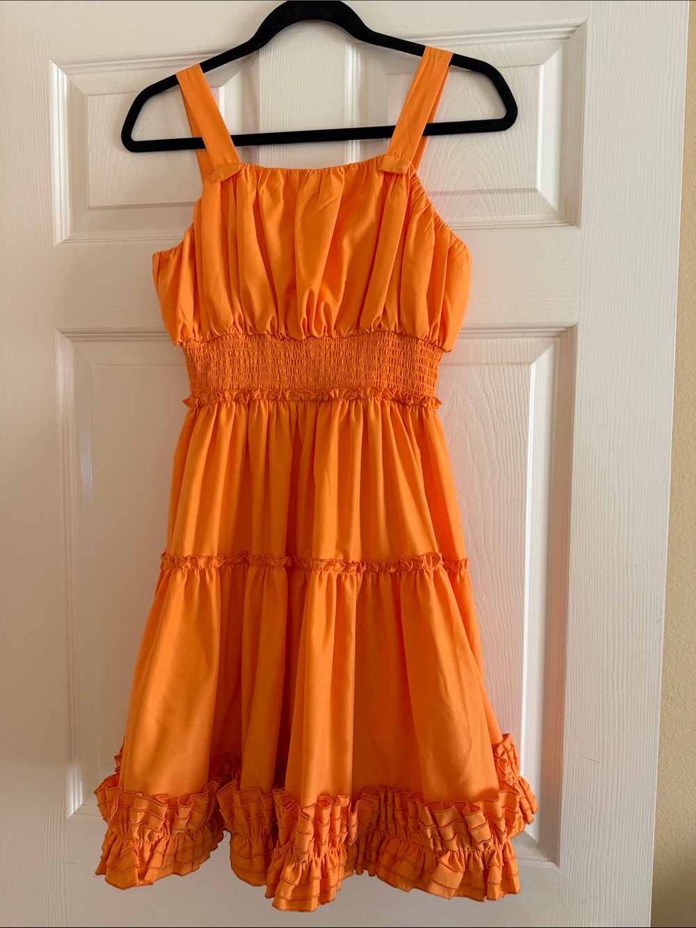 Habitual Girl Orange Ruffle Sundress